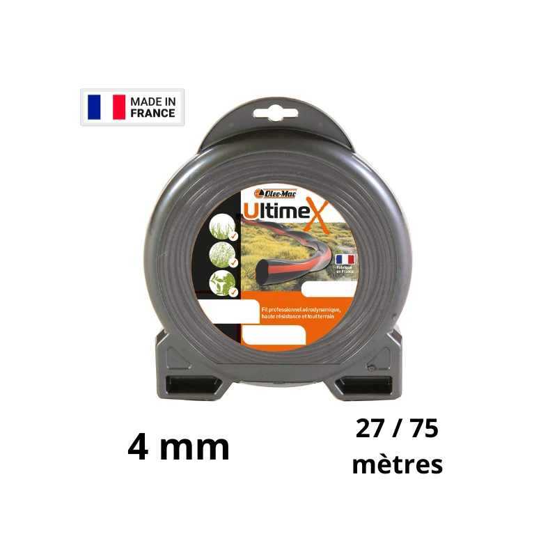 Fil Débroussailleuse Professionnel Oleo Mac Ultime X - 4 Mm 3 Fil Débroussailleuse Professionnel Oleo Mac Ultime X - 4 Mm