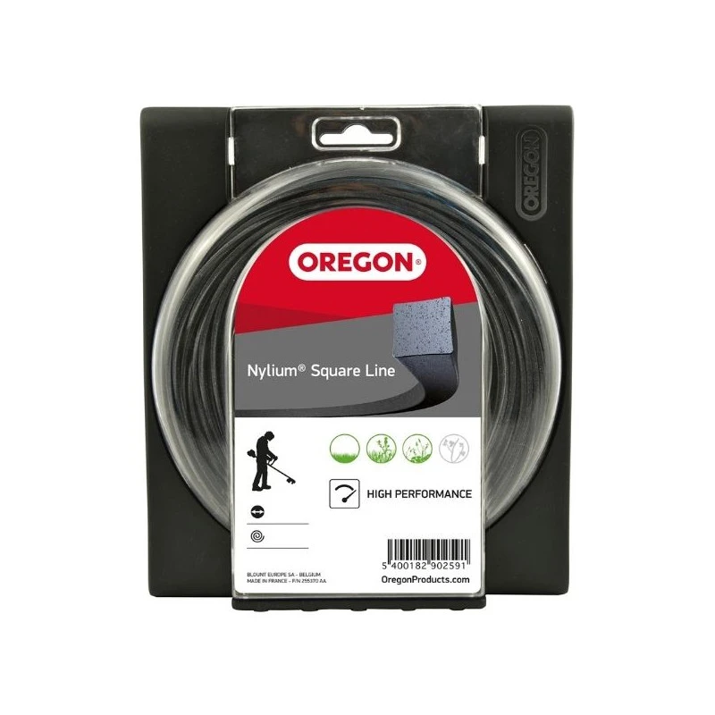 Fil Nylon / Alu Carré Oregon Nylium® Débroussailleuse 3,5 Mm - 30 Mètres 3 Fil Nylon / Alu Carré Oregon Nylium® Débroussailleuse 3,5 Mm - 30 Mètres