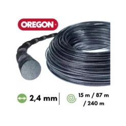 Fil Nylon / Alu Torsadé Oregon Nylium® Silencio Débroussailleuse 2,4 Mm 7 Fil Nylon / Alu Torsadé Oregon Nylium® Silencio Débroussailleuse 2,4 Mm -Parts Store fil nylon alu torsade oregon nylium silencio debroussailleuse 24 mm 2